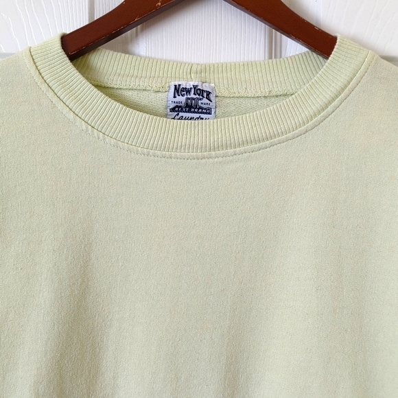 New York Laundry 90's Vintage Waffle Kangaroo Pullover Crewneck Sweatshirt M - Picture 2 of 10